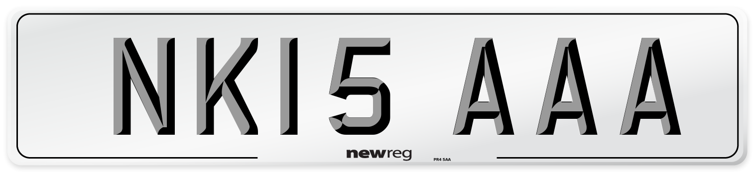 NK15 AAA Number Plate from New Reg